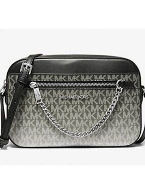 Michael Kors Jet Set Large Ombré Signature Logo Crossbody NWOT